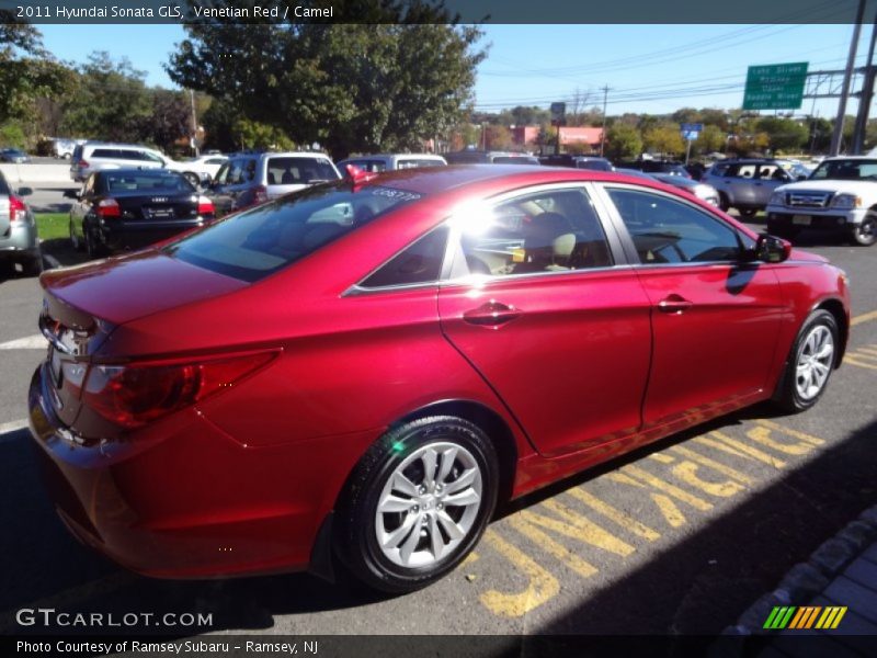 Venetian Red / Camel 2011 Hyundai Sonata GLS