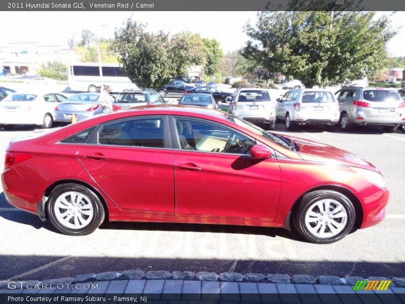 Venetian Red / Camel 2011 Hyundai Sonata GLS