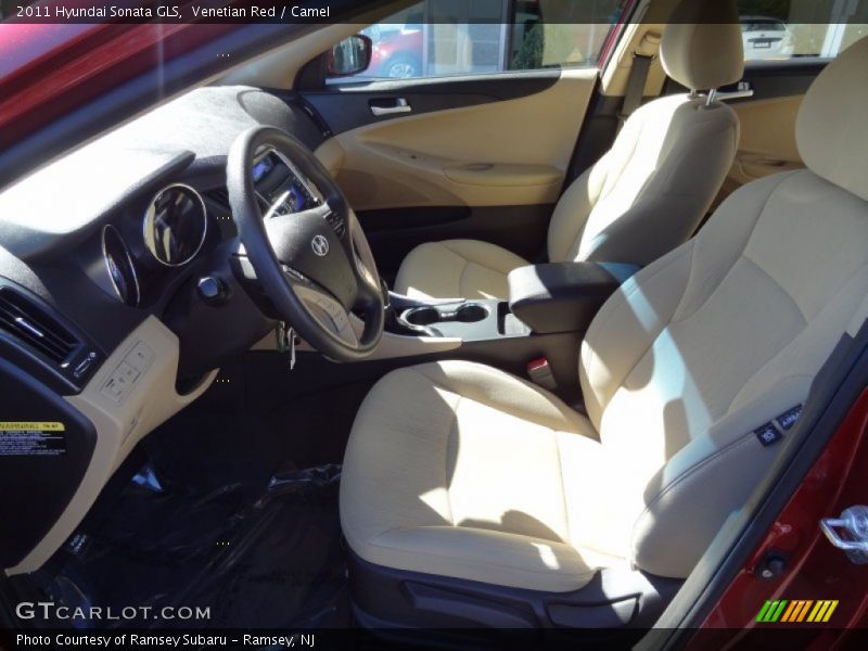 Venetian Red / Camel 2011 Hyundai Sonata GLS