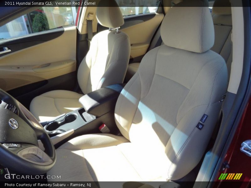Venetian Red / Camel 2011 Hyundai Sonata GLS