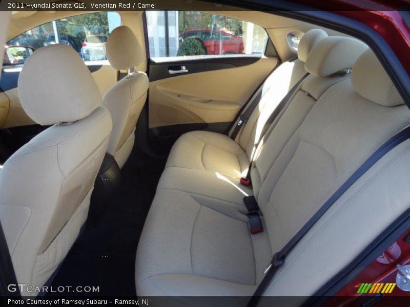 Venetian Red / Camel 2011 Hyundai Sonata GLS