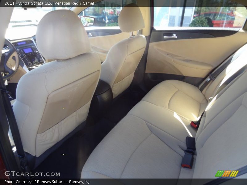 Venetian Red / Camel 2011 Hyundai Sonata GLS