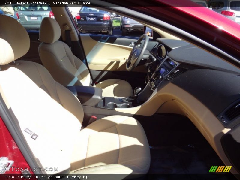 Venetian Red / Camel 2011 Hyundai Sonata GLS