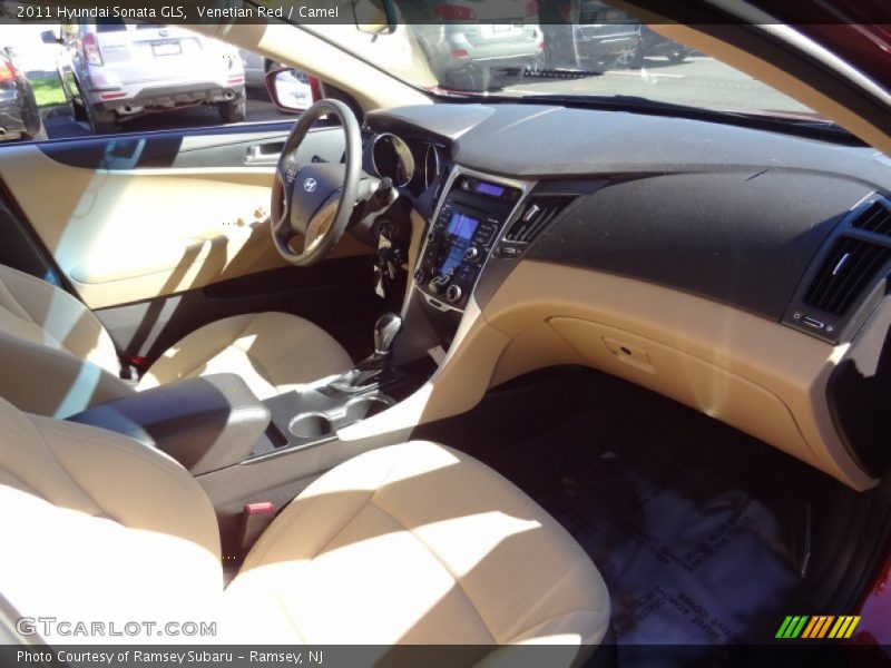 Venetian Red / Camel 2011 Hyundai Sonata GLS