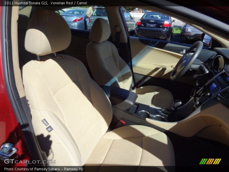 Venetian Red / Camel 2011 Hyundai Sonata GLS