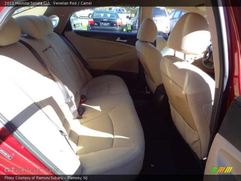 Venetian Red / Camel 2011 Hyundai Sonata GLS