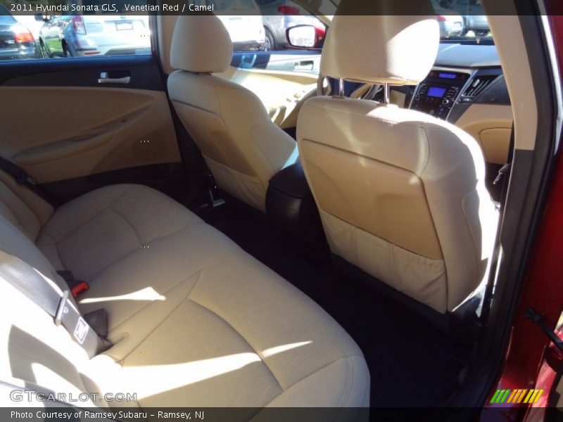 Venetian Red / Camel 2011 Hyundai Sonata GLS
