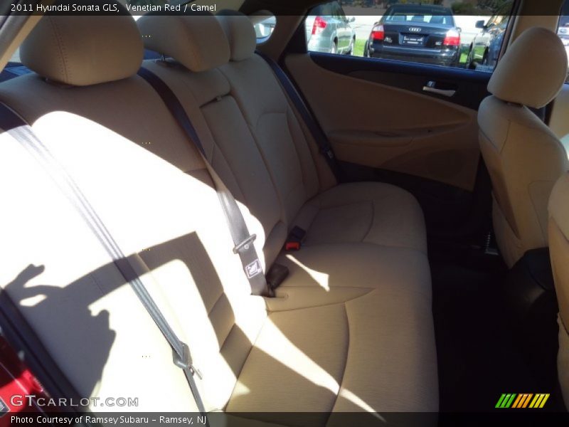 Venetian Red / Camel 2011 Hyundai Sonata GLS