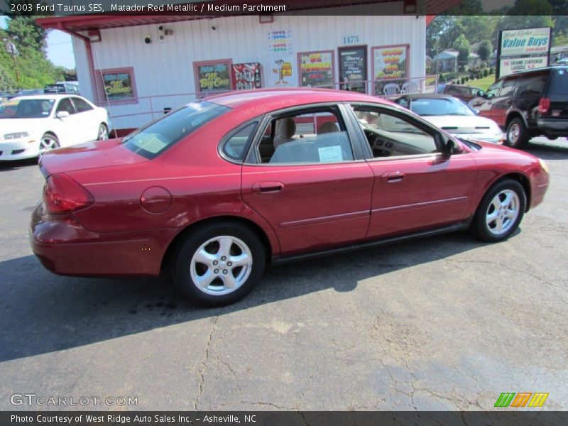 Matador Red Metallic / Medium Parchment 2003 Ford Taurus SES