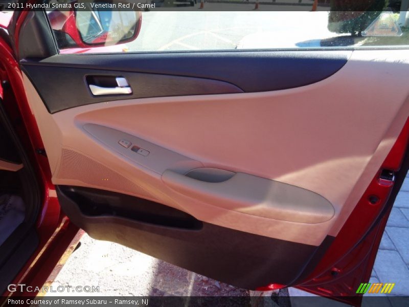 Venetian Red / Camel 2011 Hyundai Sonata GLS