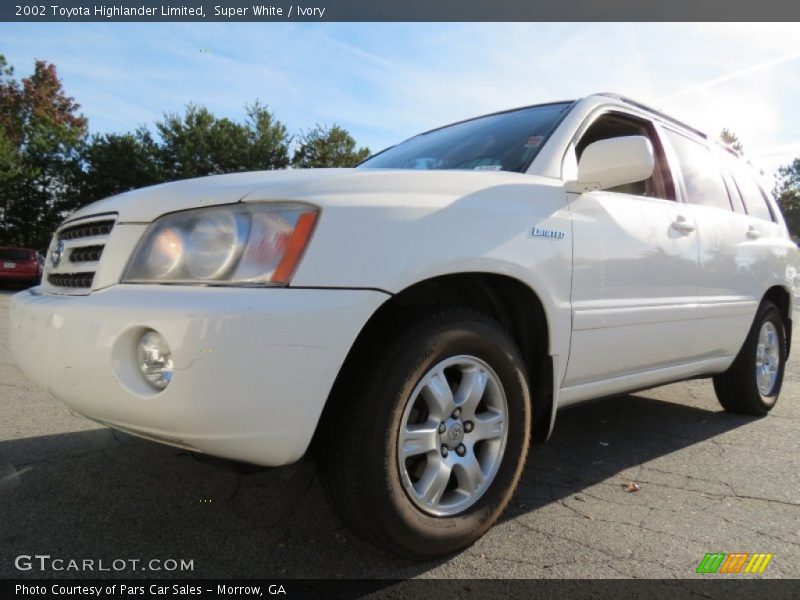 Super White / Ivory 2002 Toyota Highlander Limited
