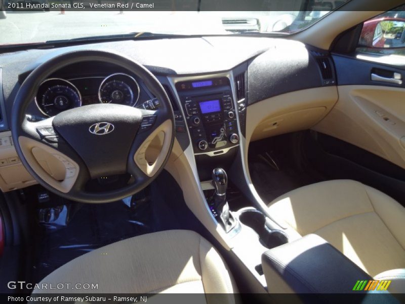 Venetian Red / Camel 2011 Hyundai Sonata GLS