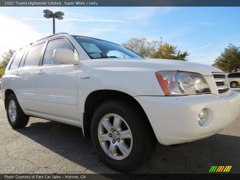 Super White / Ivory 2002 Toyota Highlander Limited