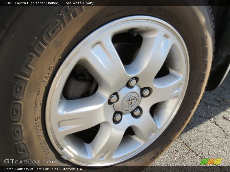 Super White / Ivory 2002 Toyota Highlander Limited