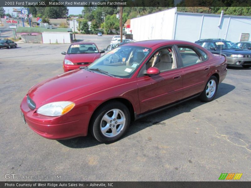 Matador Red Metallic / Medium Parchment 2003 Ford Taurus SES