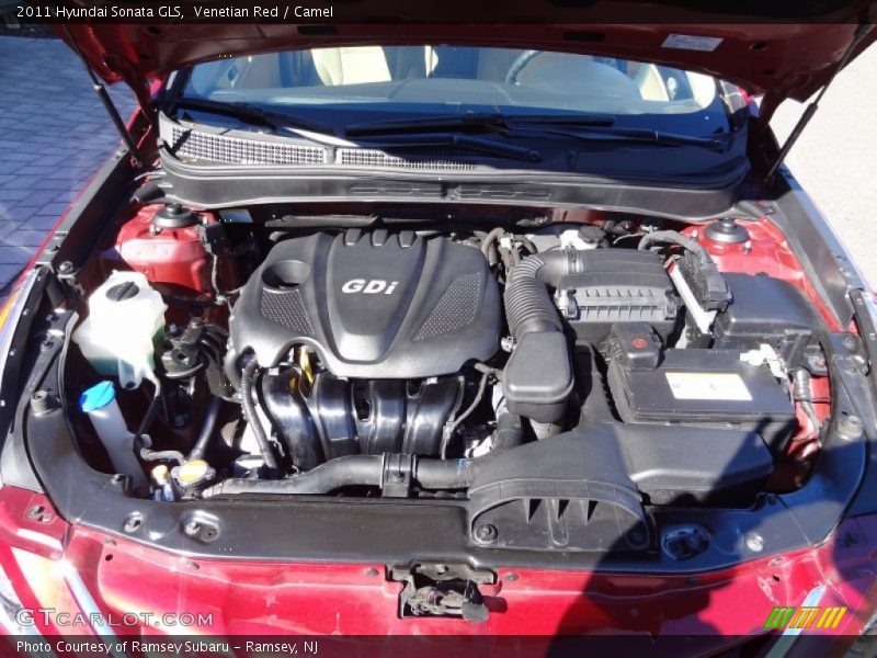Venetian Red / Camel 2011 Hyundai Sonata GLS
