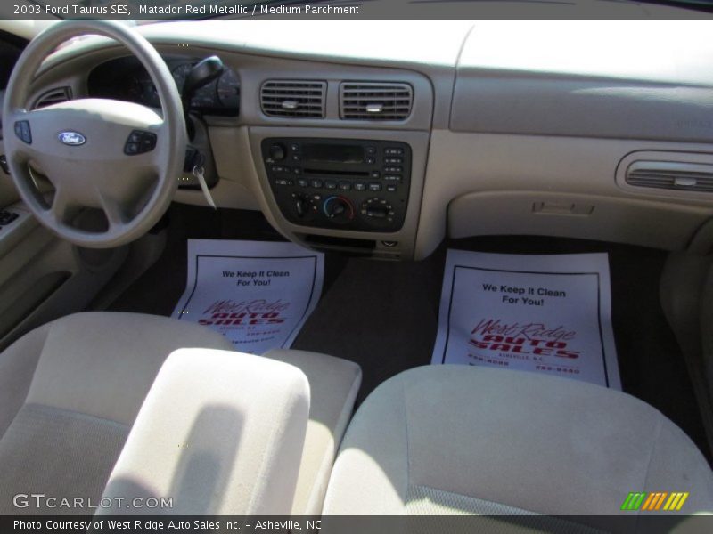 Matador Red Metallic / Medium Parchment 2003 Ford Taurus SES