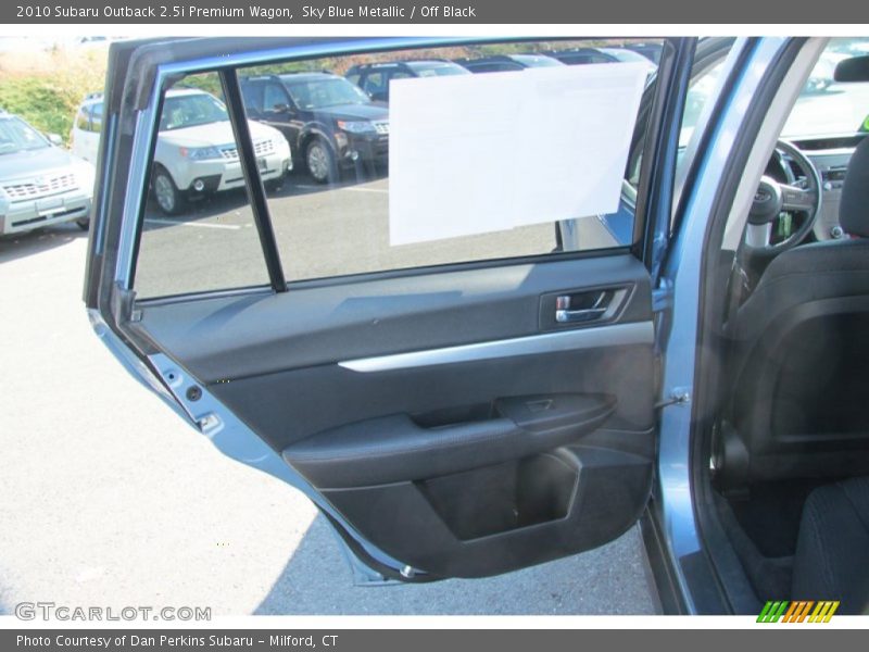 Sky Blue Metallic / Off Black 2010 Subaru Outback 2.5i Premium Wagon
