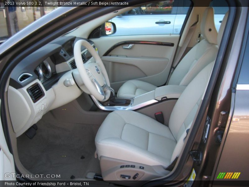  2013 S80 3.2 Soft Beige/Anthracite Interior