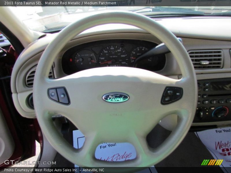 Matador Red Metallic / Medium Parchment 2003 Ford Taurus SES