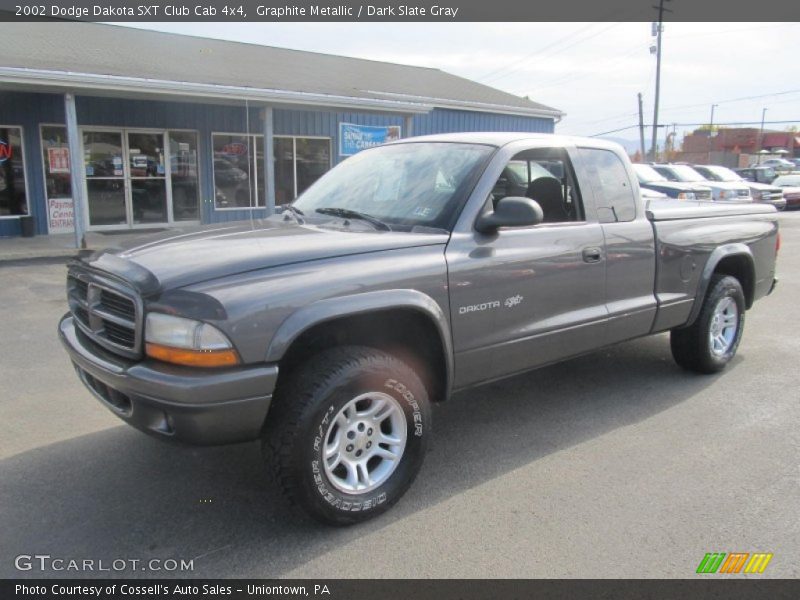Graphite Metallic / Dark Slate Gray 2002 Dodge Dakota SXT Club Cab 4x4