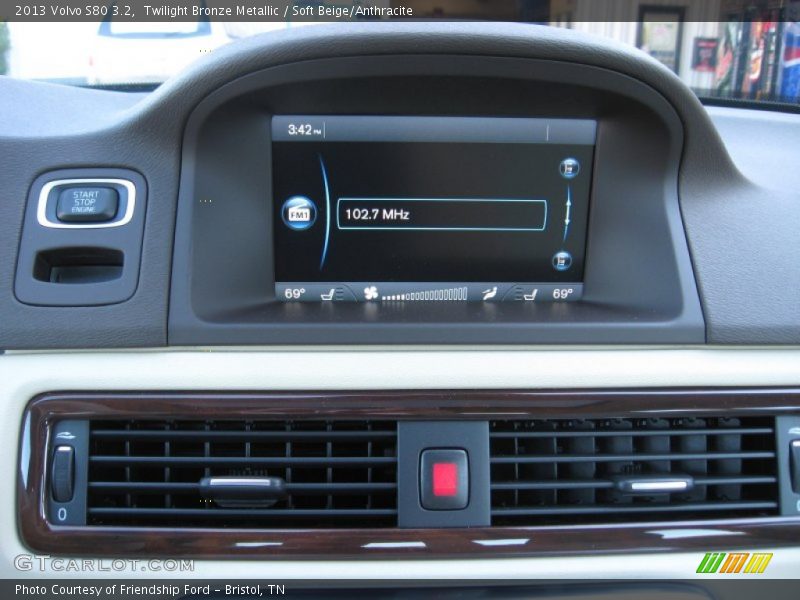 Twilight Bronze Metallic / Soft Beige/Anthracite 2013 Volvo S80 3.2