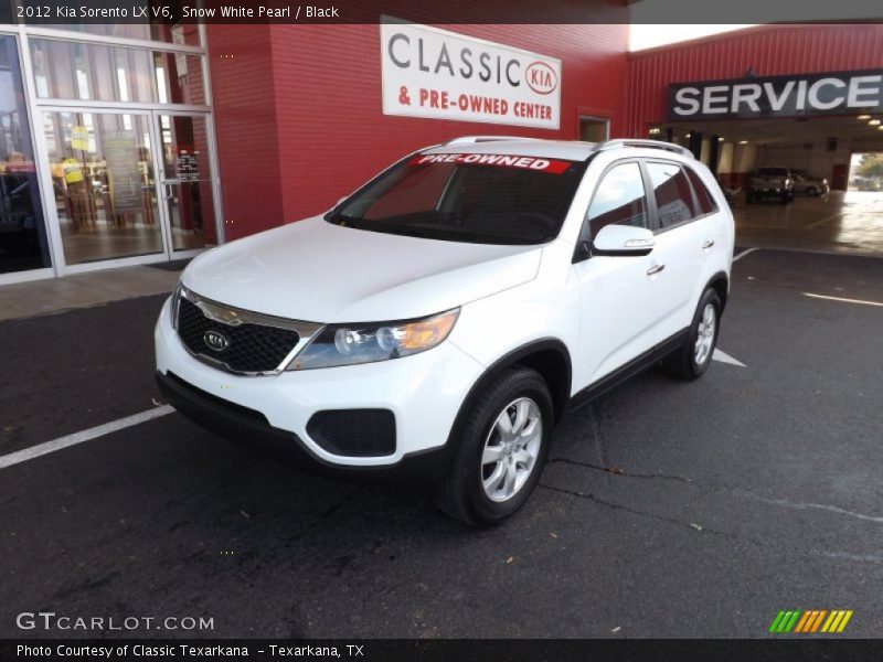 Snow White Pearl / Black 2012 Kia Sorento LX V6