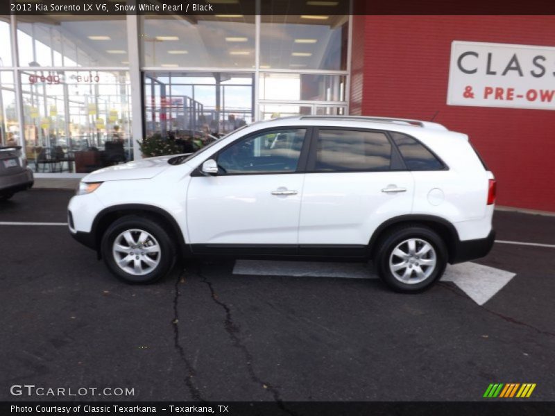 Snow White Pearl / Black 2012 Kia Sorento LX V6