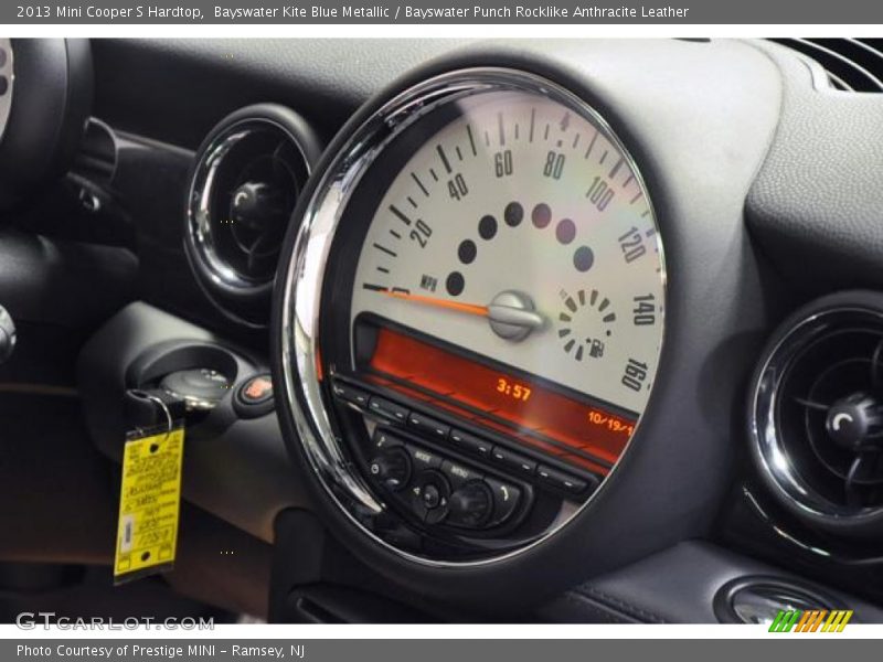 Bayswater Kite Blue Metallic / Bayswater Punch Rocklike Anthracite Leather 2013 Mini Cooper S Hardtop