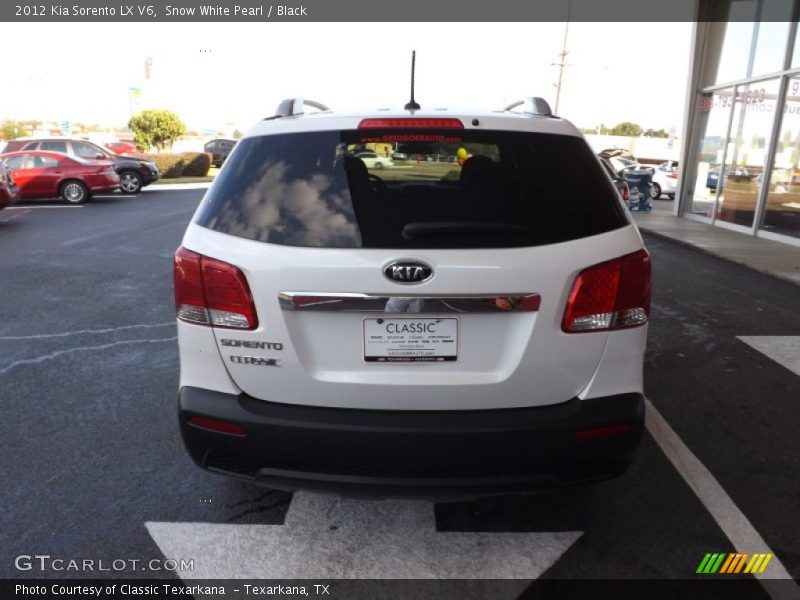Snow White Pearl / Black 2012 Kia Sorento LX V6