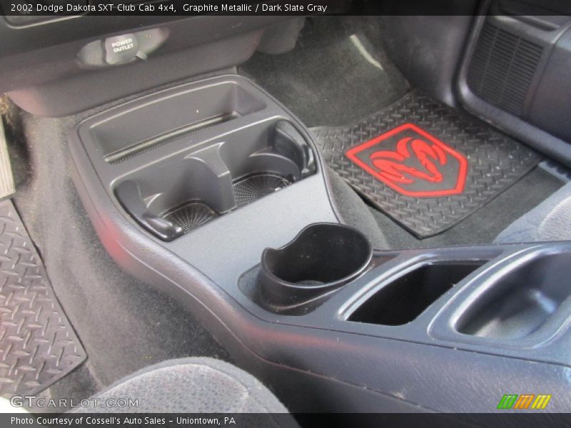 Graphite Metallic / Dark Slate Gray 2002 Dodge Dakota SXT Club Cab 4x4