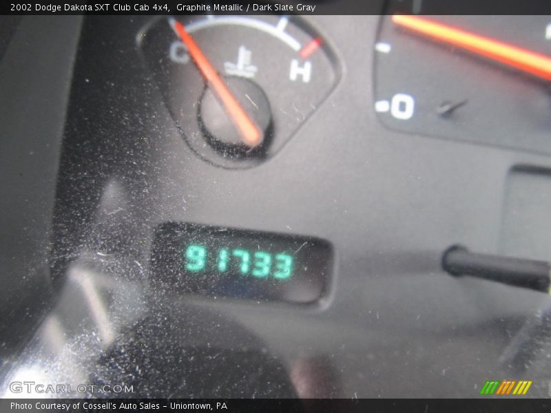Graphite Metallic / Dark Slate Gray 2002 Dodge Dakota SXT Club Cab 4x4