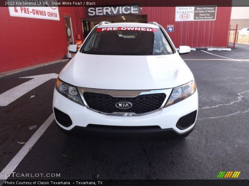 Snow White Pearl / Black 2012 Kia Sorento LX V6