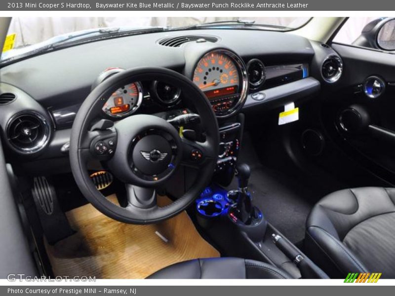 Bayswater Kite Blue Metallic / Bayswater Punch Rocklike Anthracite Leather 2013 Mini Cooper S Hardtop