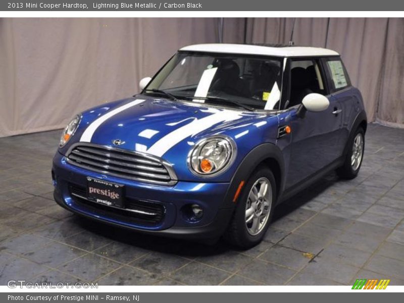 Lightning Blue Metallic / Carbon Black 2013 Mini Cooper Hardtop