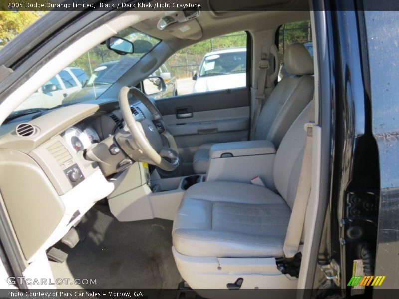 Black / Dark Khaki/Light Graystone 2005 Dodge Durango Limited