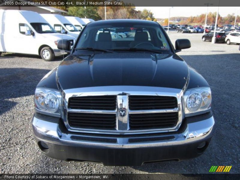 Black / Medium Slate Gray 2005 Dodge Dakota SLT Club Cab 4x4