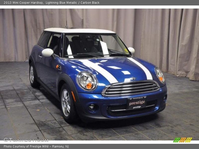 Lightning Blue Metallic / Carbon Black 2013 Mini Cooper Hardtop
