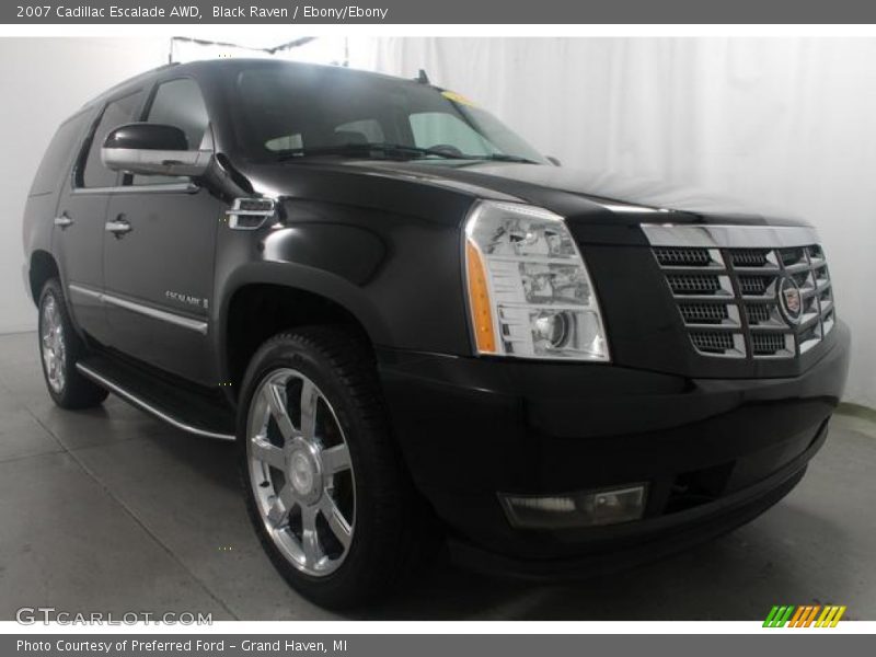 Black Raven / Ebony/Ebony 2007 Cadillac Escalade AWD