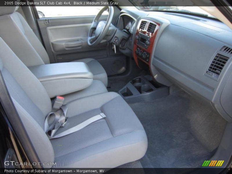 Black / Medium Slate Gray 2005 Dodge Dakota SLT Club Cab 4x4