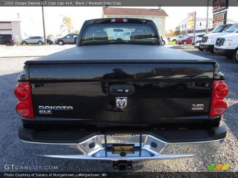 Black / Medium Slate Gray 2005 Dodge Dakota SLT Club Cab 4x4