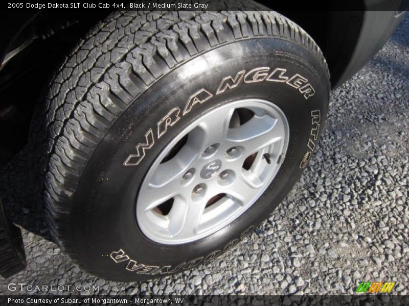 Black / Medium Slate Gray 2005 Dodge Dakota SLT Club Cab 4x4