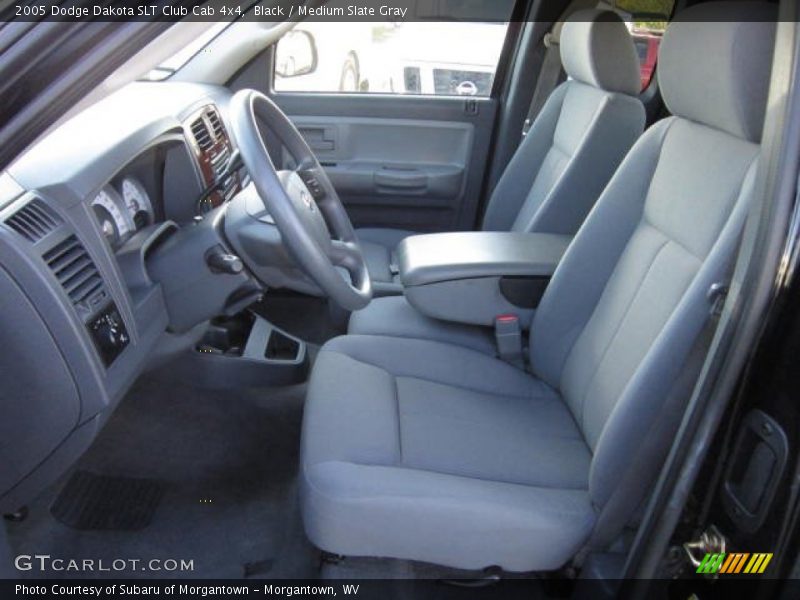 Black / Medium Slate Gray 2005 Dodge Dakota SLT Club Cab 4x4