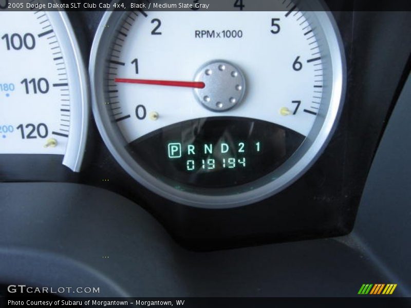 Black / Medium Slate Gray 2005 Dodge Dakota SLT Club Cab 4x4