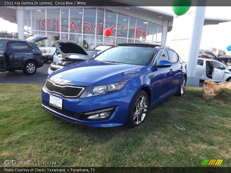 Corsa Blue / White 2013 Kia Optima SX Limited