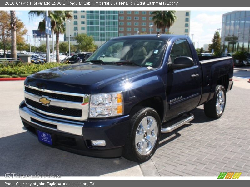 Imperial Blue Metallic / Light Cashmere/Ebony 2010 Chevrolet Silverado 1500 LT Regular Cab