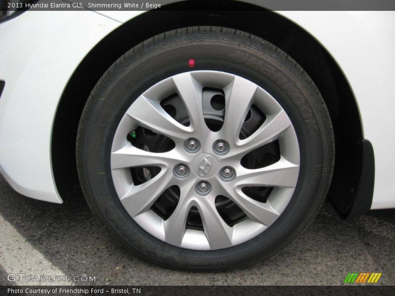 Shimmering White / Beige 2013 Hyundai Elantra GLS