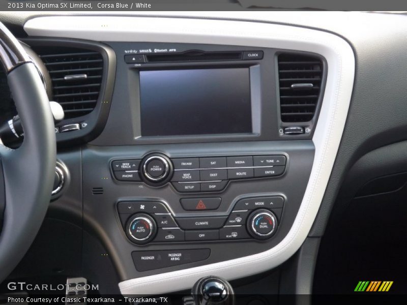 Corsa Blue / White 2013 Kia Optima SX Limited
