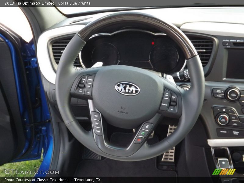 Corsa Blue / White 2013 Kia Optima SX Limited