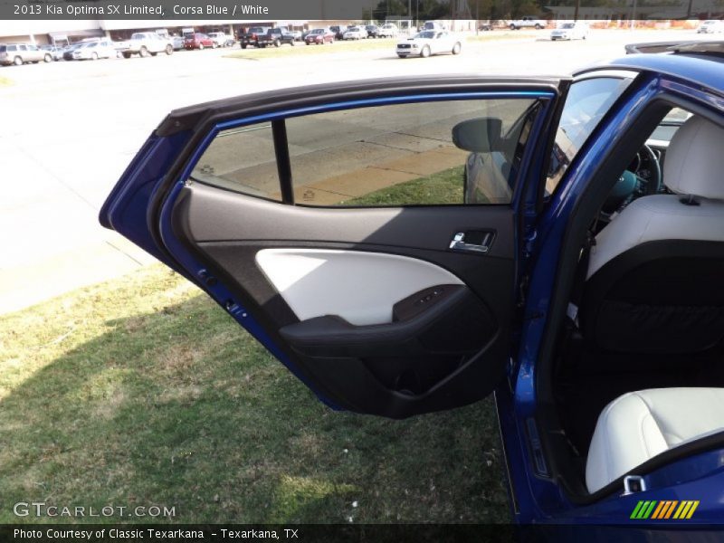 Corsa Blue / White 2013 Kia Optima SX Limited